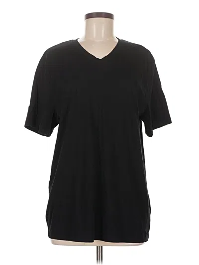 Pre-owned Quince Short Sleeve T-shirt In Black