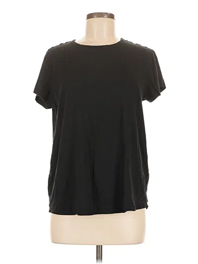 Pre-owned Quince Short Sleeve T-shirt In Black