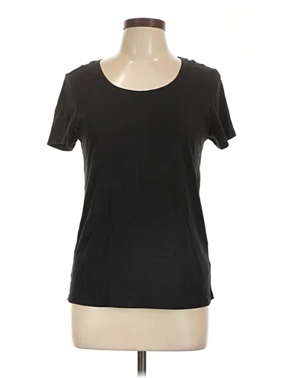Pre-owned Quince Short Sleeve T-shirt In Black