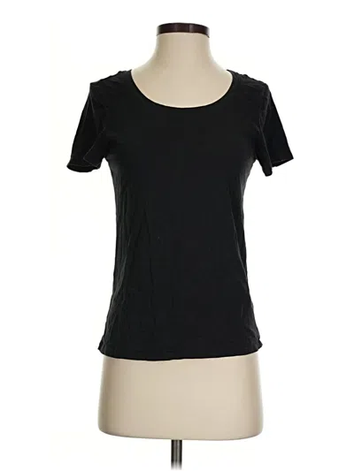 Pre-owned Quince Short Sleeve T-shirt In Black