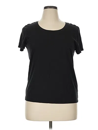 Pre-owned Quince Short Sleeve T-shirt In Black