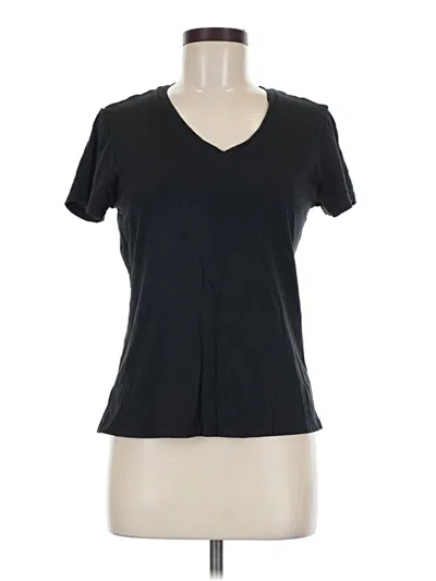 Pre-owned Quince Short Sleeve T-shirt In Black