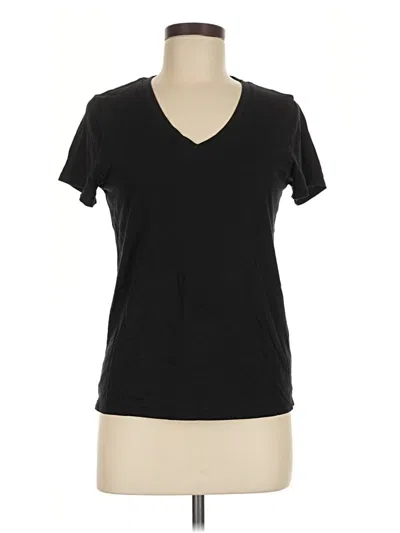 Pre-owned Quince Short Sleeve T-shirt In Black