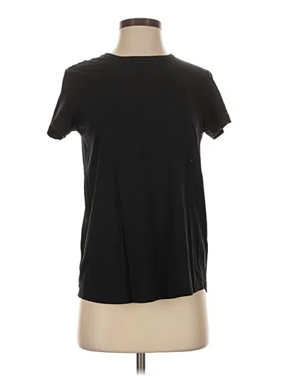 Pre-owned Quince Short Sleeve T-shirt In Black