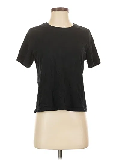 Pre-owned Quince Short Sleeve T-shirt In Black