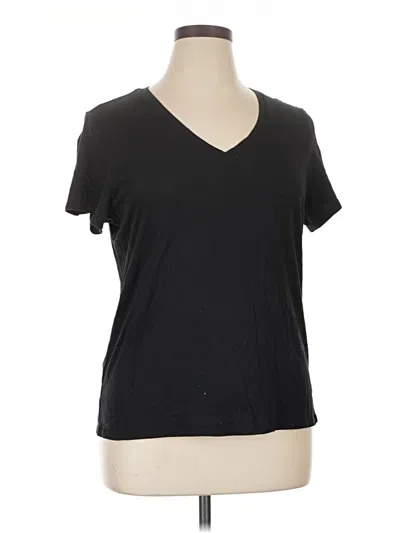 Pre-owned Quince Short Sleeve T-shirt In Black