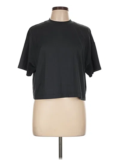 Pre-owned Quince Short Sleeve T-shirt In Black