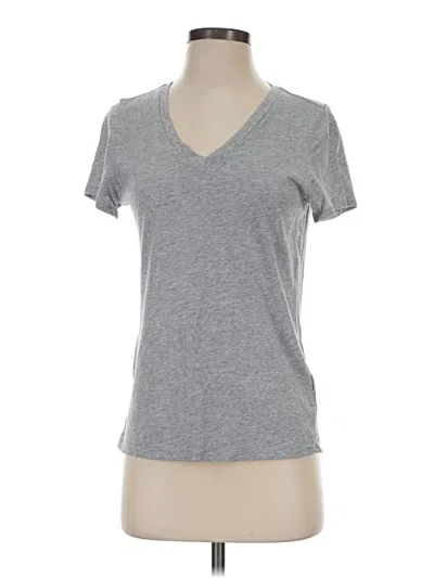 Pre-owned Quince Short Sleeve T-shirt In Gray