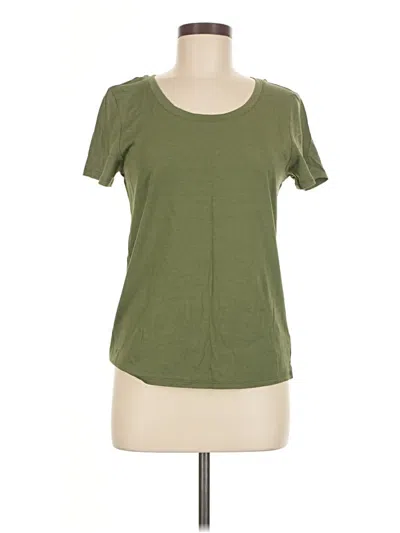 Pre-owned Quince Short Sleeve T-shirt In Green