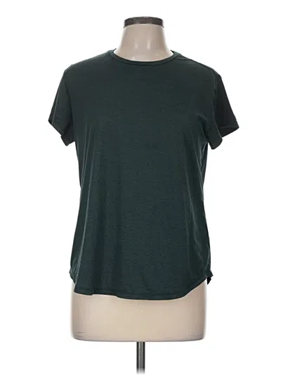 Pre-owned Quince Short Sleeve T-shirt In Green