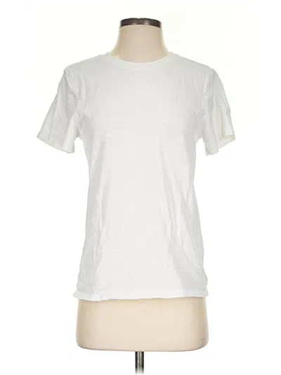 Pre-owned Quince Short Sleeve T-shirt In Ivory
