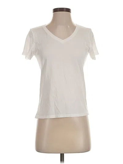 Pre-owned Quince Short Sleeve T-shirt In Ivory