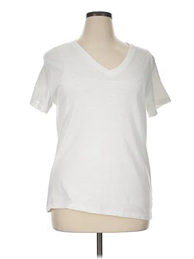 Pre-owned Quince Short Sleeve T-shirt In Ivory