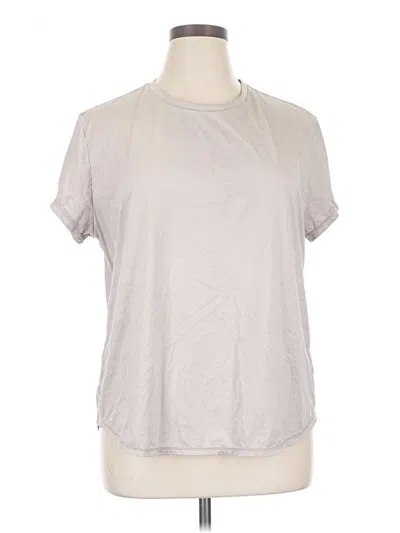 Pre-owned Quince Short Sleeve T-shirt In Silver