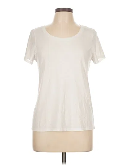 Pre-owned Quince Short Sleeve T-shirt In White
