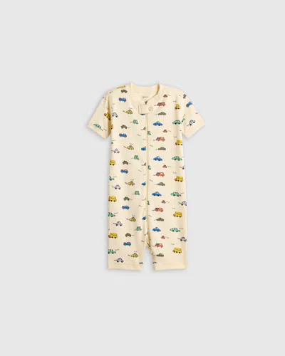 Quince Kids' Shortie Onesie Pajama In Cars