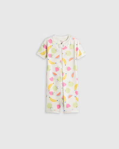 Quince Kids' Shortie Onesie Pajama In Fruit