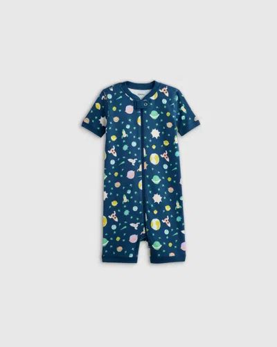 Quince Kids' Shortie Onesie Pajama In Planets
