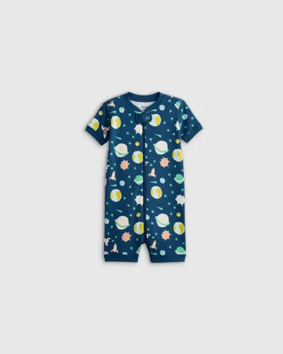 Quince Kids' Shortie Onesie Pajama In Planets