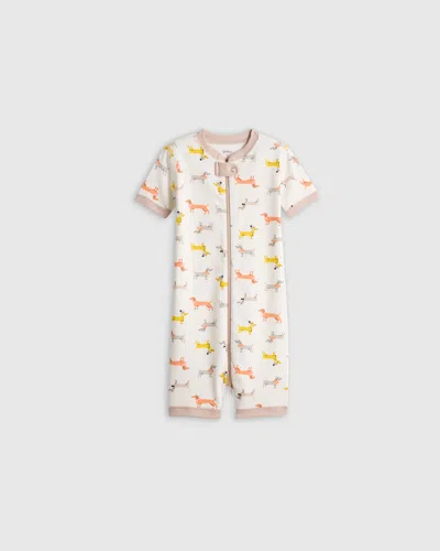 Quince Kids' Shortie Onesie Pajama In Puppies