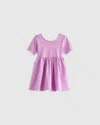 Quince Skater Dress In Bright Orchid