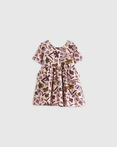Quince Kids' Skater Dress In Butterfly Floral