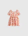 Quince Skater Dress In Pink Poppy Floral