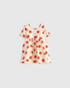 Quince Skater Dress In Red Dots