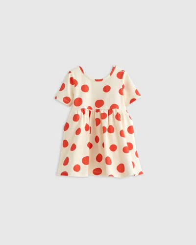 Quince Kids' Skater Dress In Red Dots