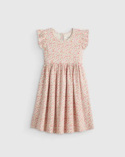 Quince Kids' Sleeveless Ruffle Dress In Pink