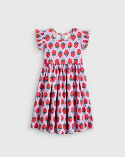 Quince Kids' Sleeveless Ruffle Dress In Pink