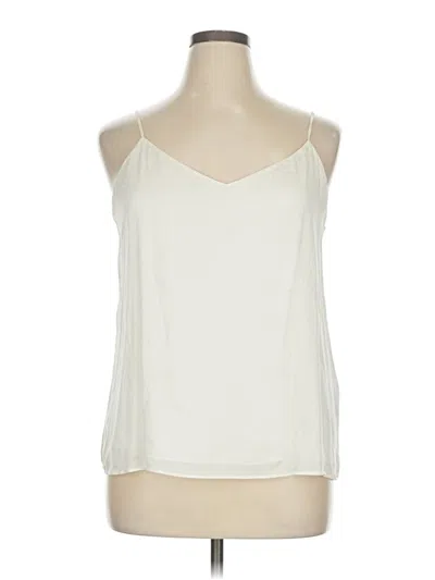 Pre-owned Quince Sleeveless Silk Top Ivory Strapless Neckline Tops In White