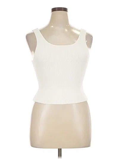 Quince Sleeveless Top Ivory Scoop Neck Tops