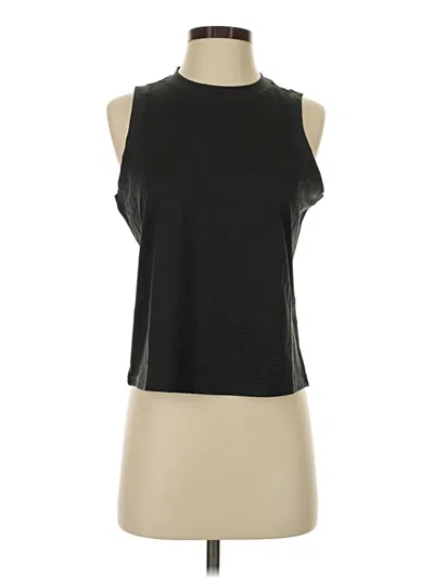 Pre-owned Quince Sleeveless T-shirt In Black