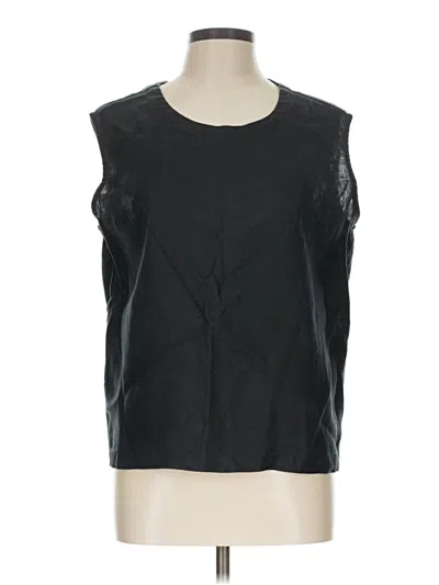 Pre-owned Quince Sleeveless T-shirt In Black