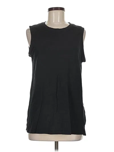 Pre-owned Quince Sleeveless T-shirt In Black