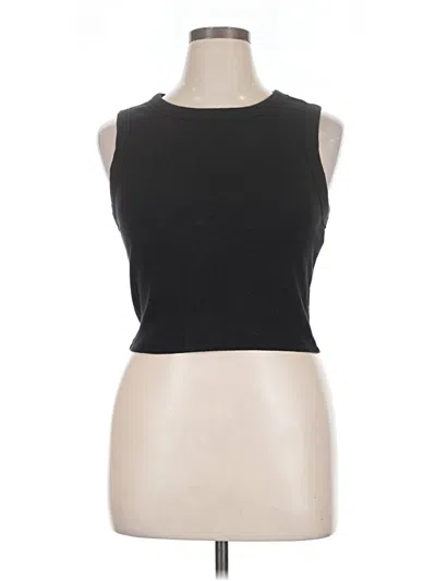 Pre-owned Quince Sleeveless T-shirt In Black