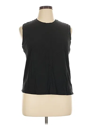Pre-owned Quince Sleeveless T-shirt In Black