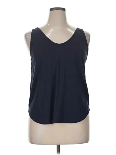 Pre-owned Quince Sleeveless T-shirt In Blue