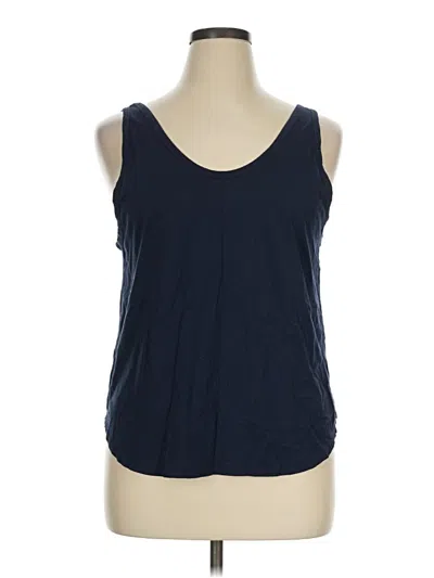 Pre-owned Quince Sleeveless T-shirt In Blue