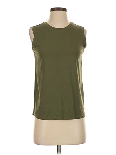 Pre-owned Quince Sleeveless T-shirt In Green
