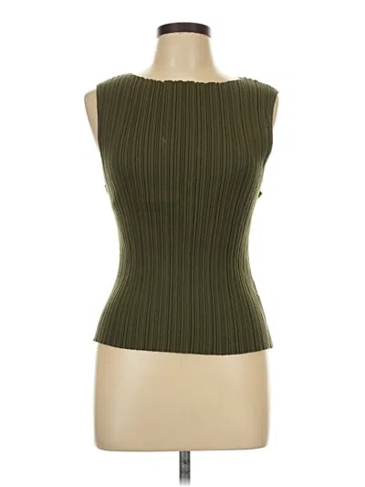 Pre-owned Quince Sleeveless T-shirt In Green