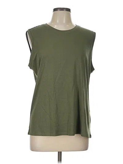 Pre-owned Quince Sleeveless T-shirt In Green