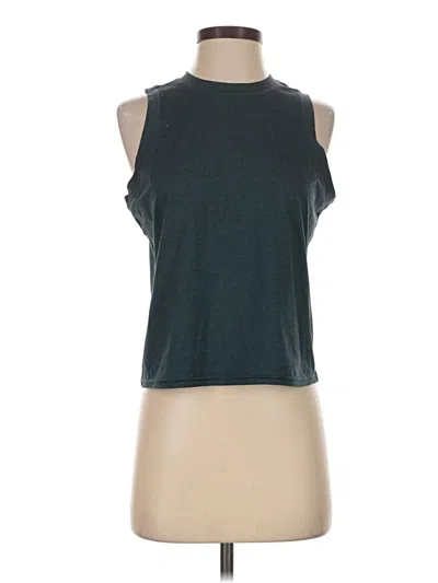 Pre-owned Quince Sleeveless T-shirt In Teal