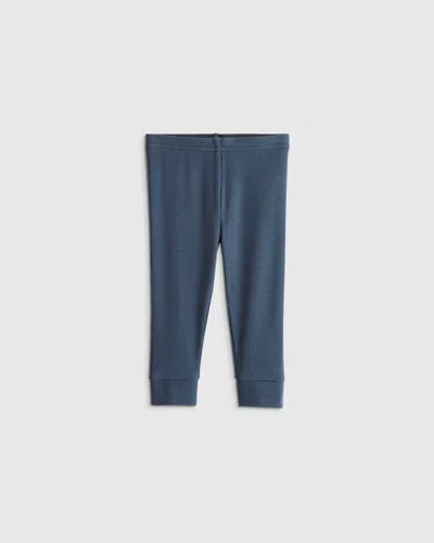 Quince Kids' Softest Rib Leggings In Blue