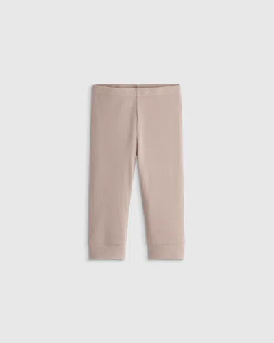 Quince Kids' Softest Rib Leggings In Brown