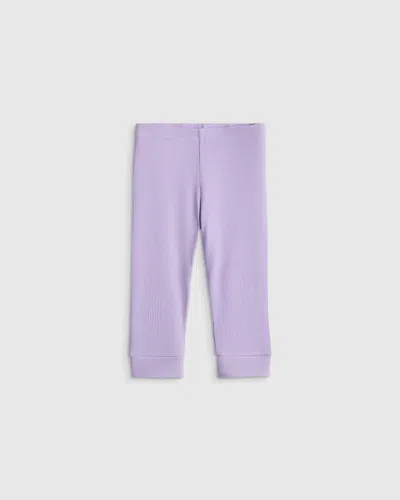 Quince Kids' Softest Rib Leggings In Purple