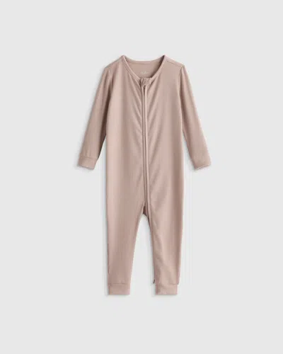 Quince Kids' Softest Rib One Piece In Brown