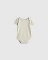 Quince Softest Rib Short Sleeve Bodysuit In Neutral