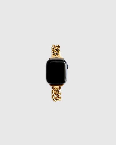 Quince Stainless Steel Bracelet Chain Apple Watch Band In Gold